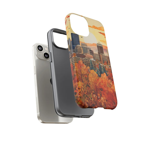 An Urban Autumn Overlook - Impact Resistant Phone Case